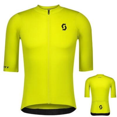 Scott - Herren Ms RC PREMOUM Fahrrad Trikot kurz, gelb'