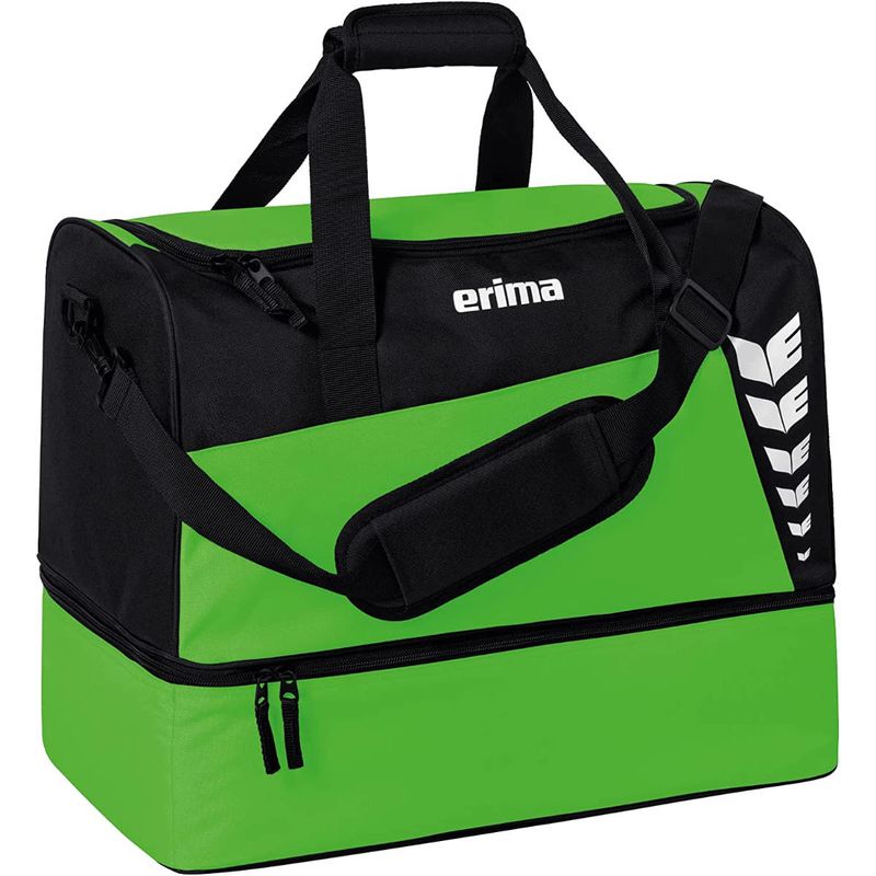 Erima Six Wings Sporttasche mit Bodenfach M Gr?n / Schwarz