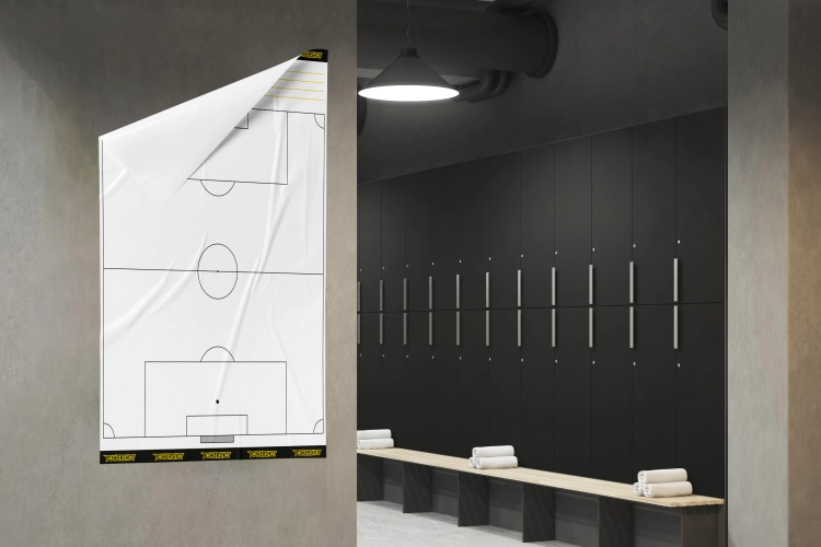 20er-Set Fußball-Taktikfolie, komplettes Spielfeld