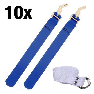 Full Force POPFLAG Flagfootball Set, 10 Gürtel mit 10 Flag Sets - blau