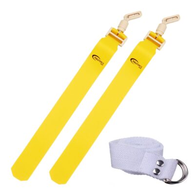 Full Force POPFLAG Flagfootball Set, ein Gürtel mit zwei Flaggen - gelb