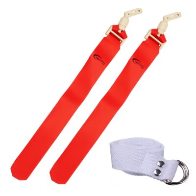 Full Force POPFLAG Flagfootball Set, ein Gürtel mit zwei Flaggen - rot