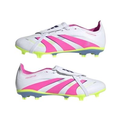 adidas PREDATOR LEAGUE FT FG/MG Fussballschuhe weiß/pink/gelb 11½ (46 2/3 EU)