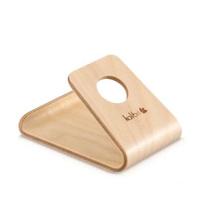 kalibri Universal Echtholz Ständer für Smartphones Birkenholz Hellbraun