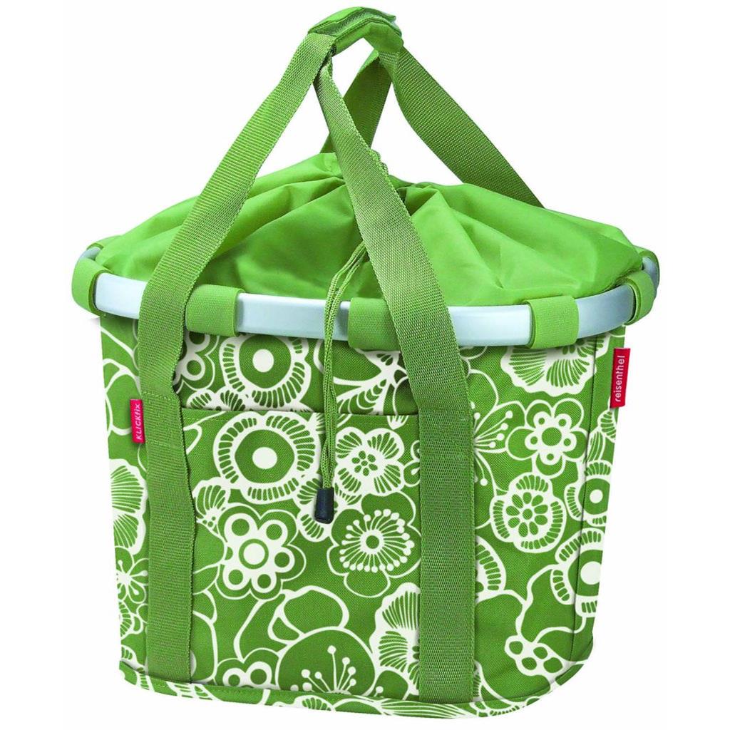 KLICKfix Bikebasket Fleur Green