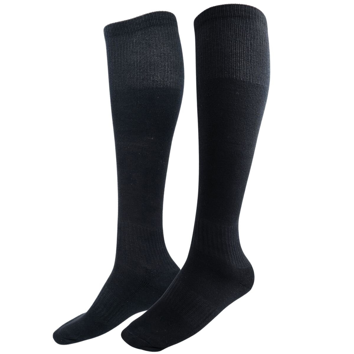 Kniehohe Footballsocken (Einheitsgröße 39–45) - schwarz
