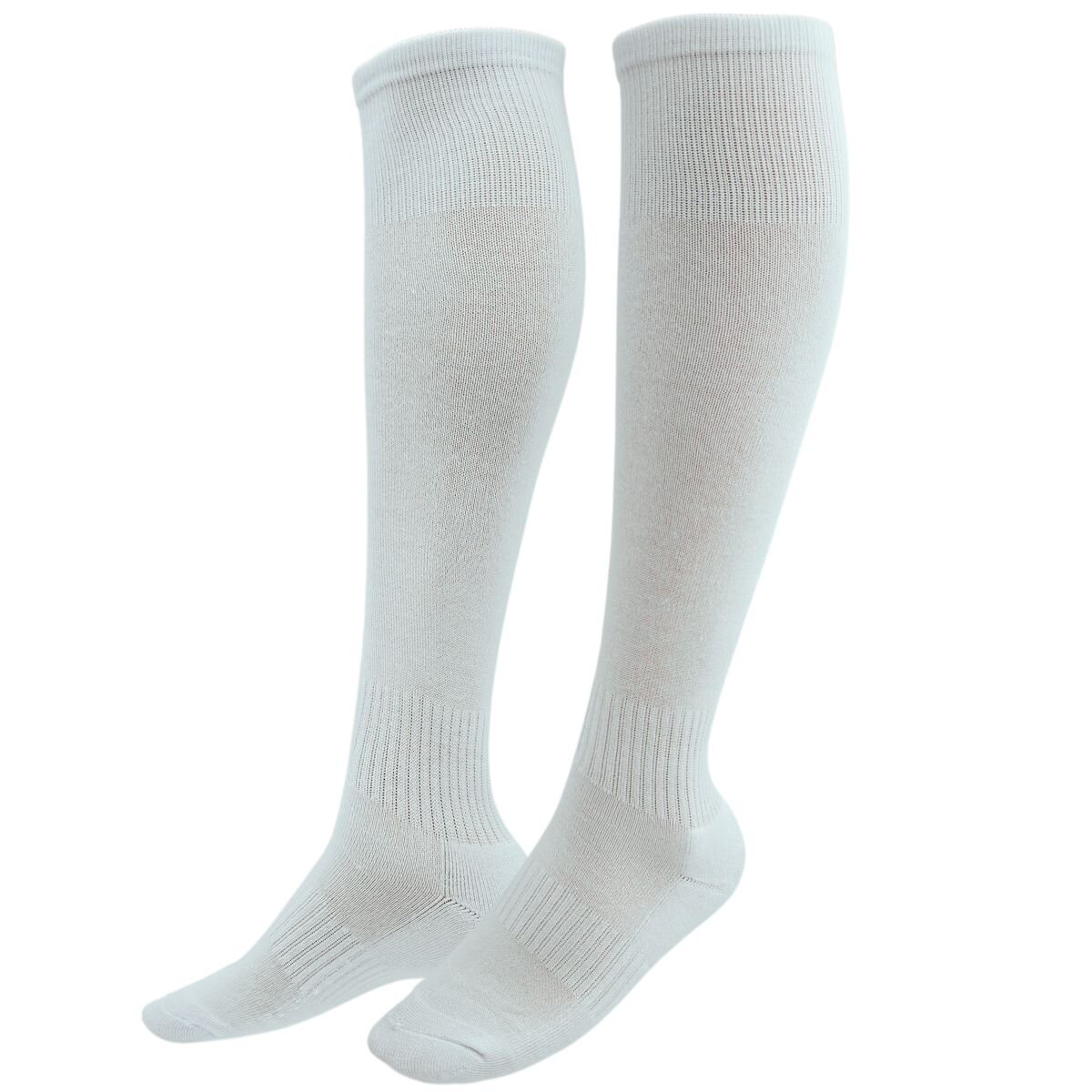 Kniehohe Footballsocken (Einheitsgröße 39–45) - weiß