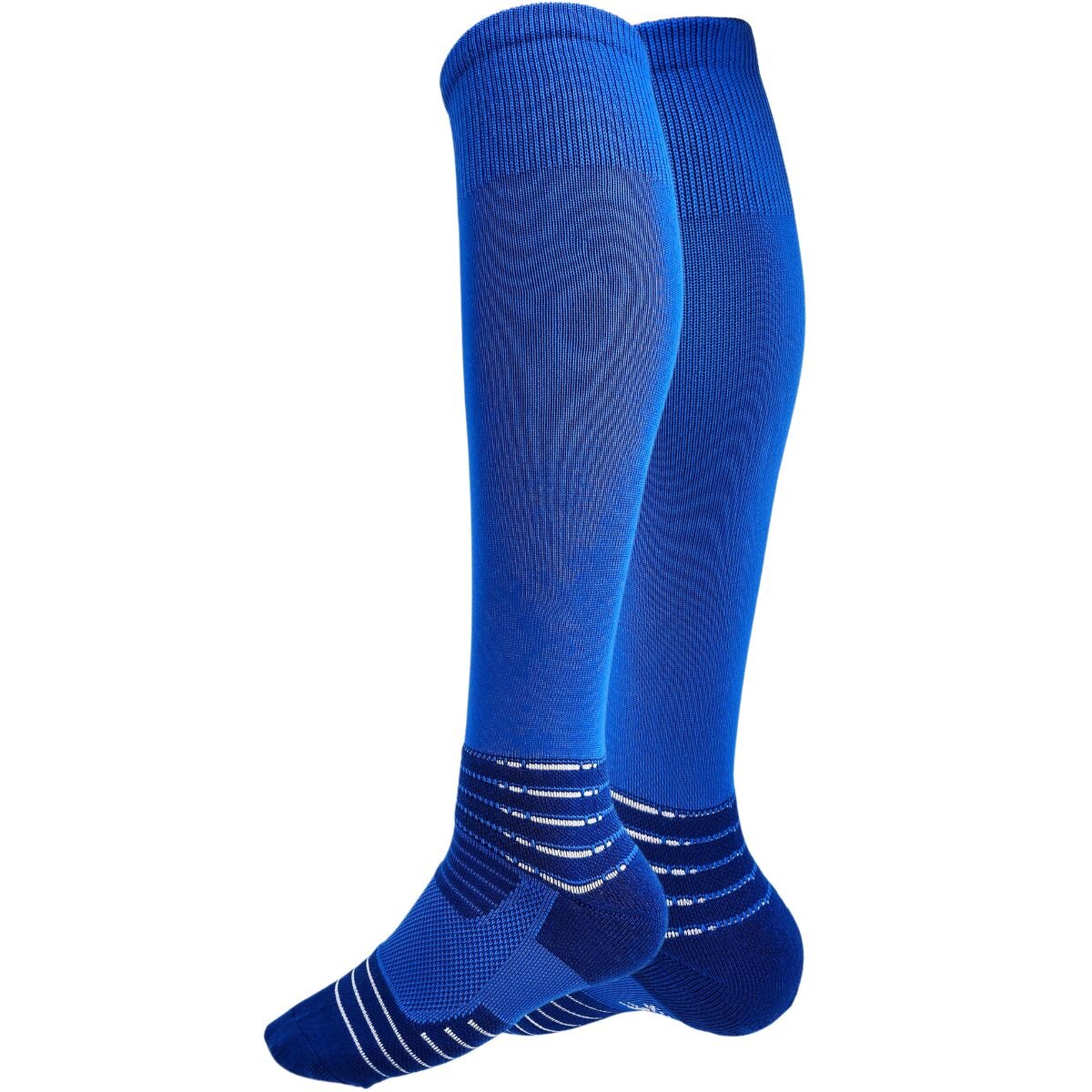 Kniehohe Footballsocken – Mesh-Belüftung - blau - 39–44 EU
