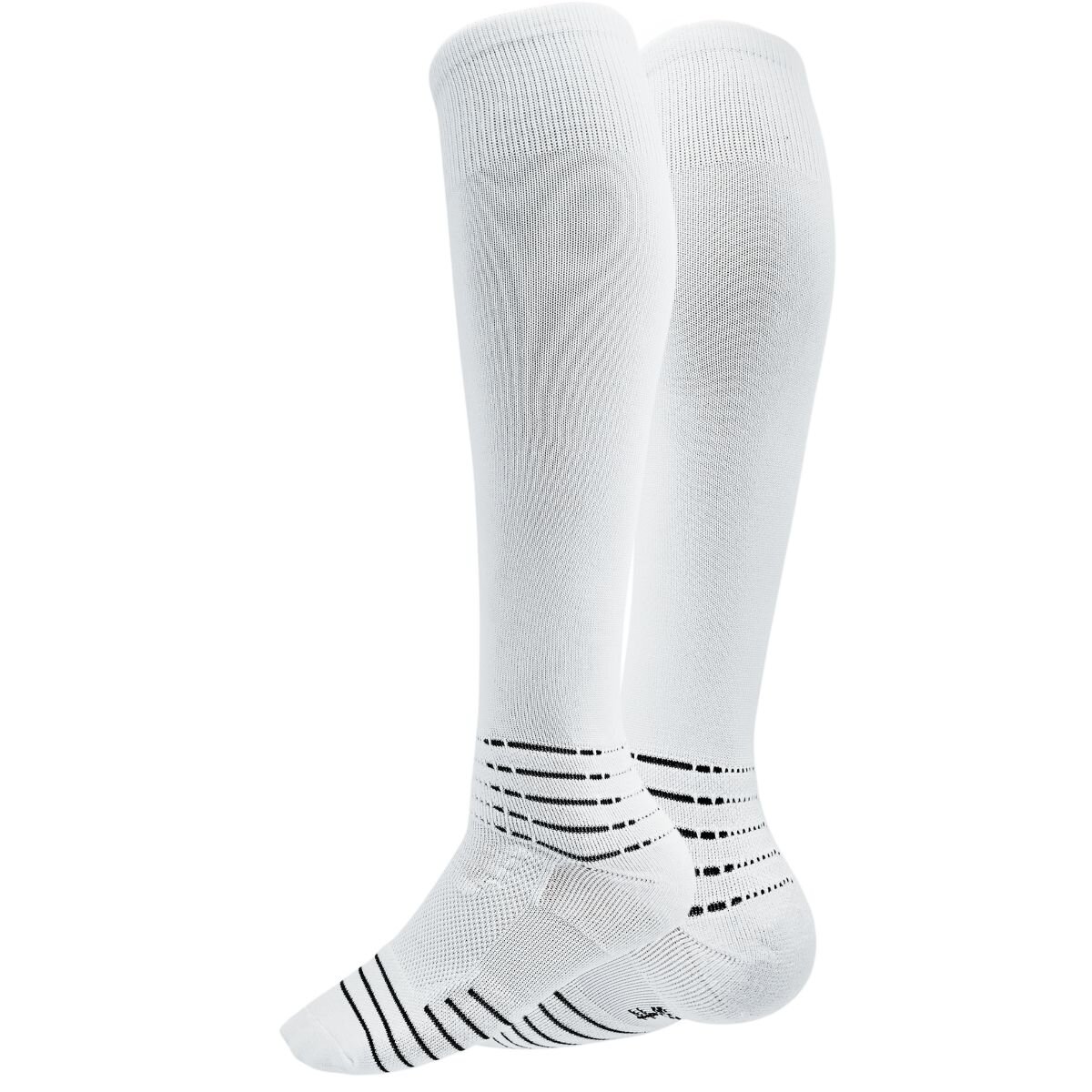 Kniehohe Footballsocken – Mesh-Belüftung - weiß -39–44 EU