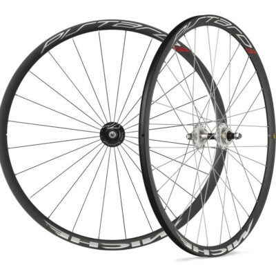 Miche Laufradsatz Miche Pistard 622-20C schwarz für Schlauchreifen Speichen silb