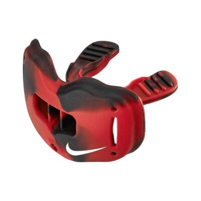 Nike Alpha Lip Protector Mouthguard + quick release Strap - schwarz-rot