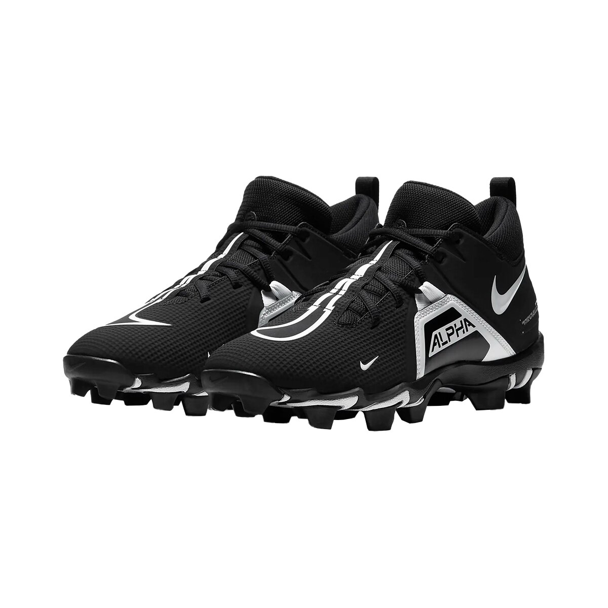 Nike Alpha Menace 3 Shark BG (CV0581) American Football All Terrain Schuhe Youth - schwarz-weiß Gr.3.5Y US