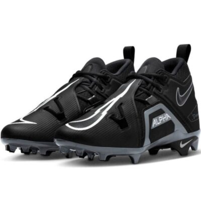 Nike Alpha Menace Pro 3 Mid (CT6649) Rasenschuhe - schwarz-weiß Gr. 12.5 US