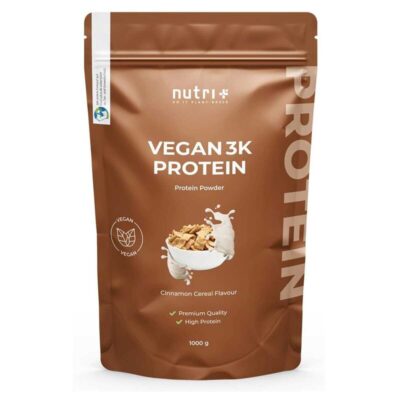 Nutri+ Vegan 3K Protein 1000g Cinnamon Cereal