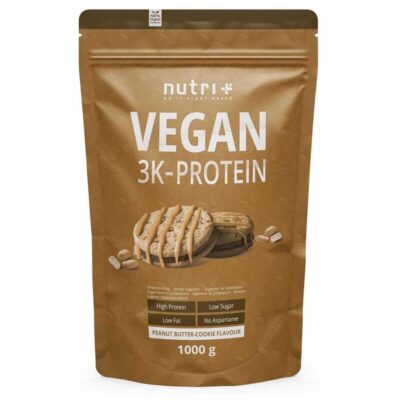 Nutri+ Vegan 3K Protein 1000g Erdnussbutter Cookie
