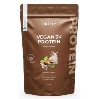 Nutri+ Vegan 3K Protein 1000g Haselnuss
