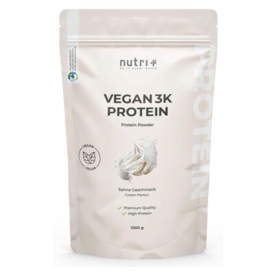 Nutri+ Vegan 3K Protein 1000g Sahne