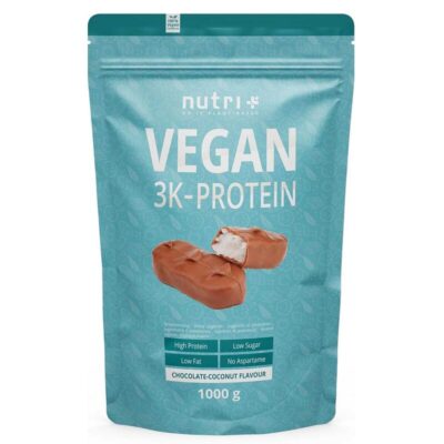 Nutri+ Vegan 3K Protein 1000g Schokolade-Kokosnuss