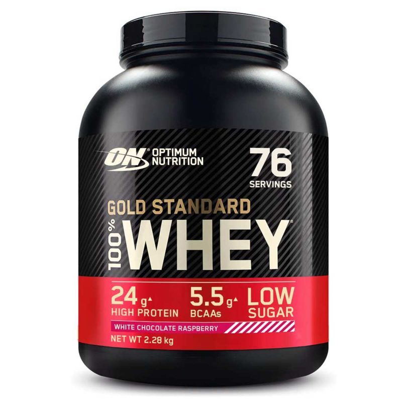 Optimum Nutrition 100% Whey Gold Standard 2270g Wei?e Schokolade Himbeere
