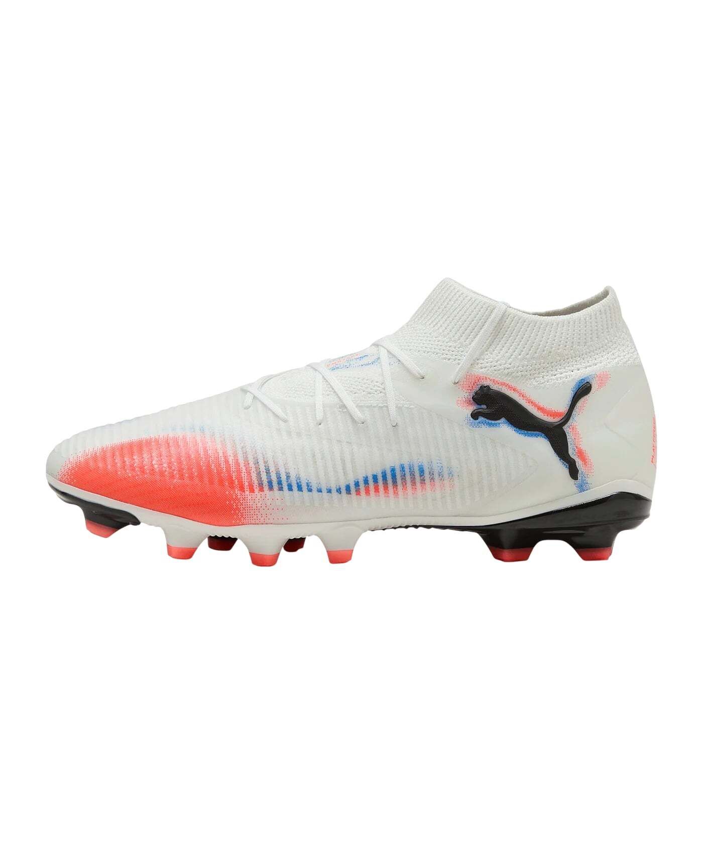 Puma Future 8 Pro FG/AG Fussballschuhe puma white-puma black-glowing red 40