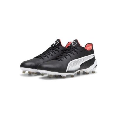 Puma King Ultimate FG/AG Fussballschuhe puma black-puma white-fire orchid 45