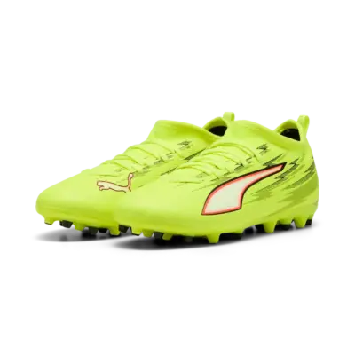Puma Ultra 6 Match MG JR Fussballschuhe gelb/weiß/rot 34,5