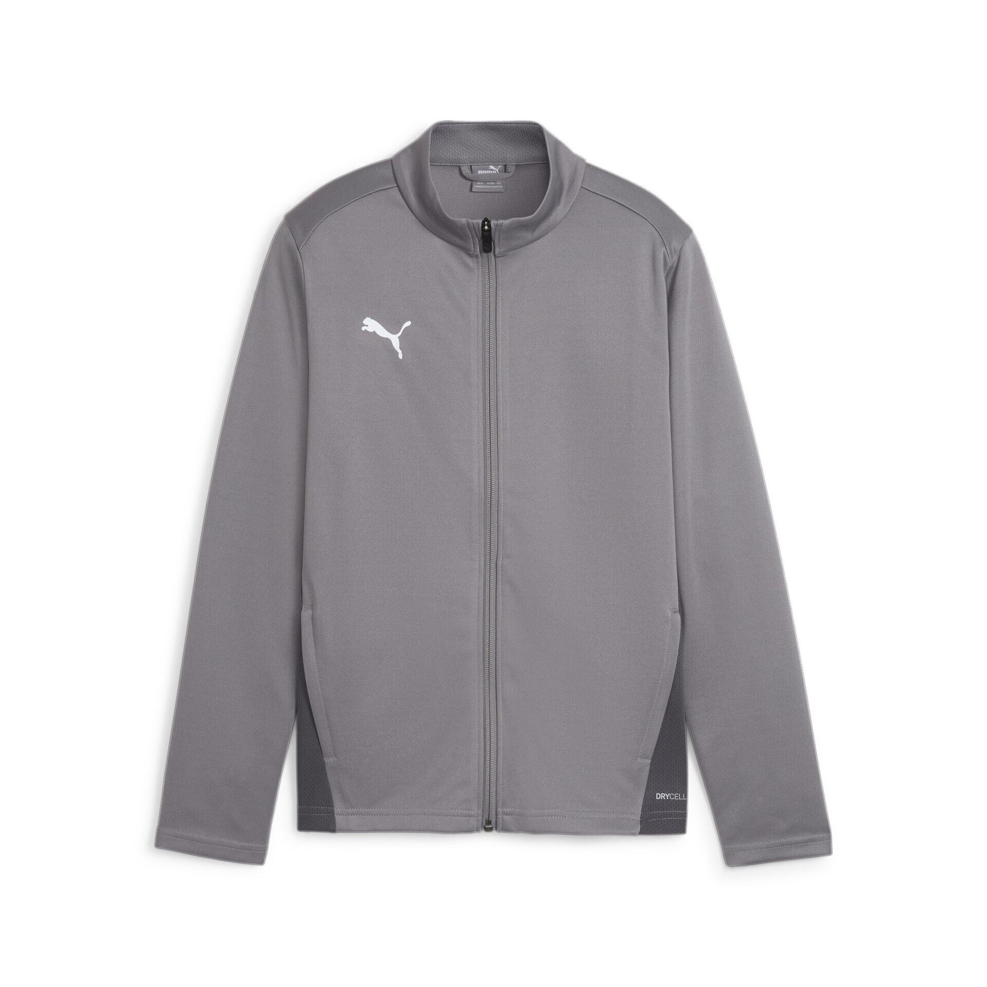 Puma teamGoal Training Jacket Kinder cast iron-puma white-shadow gray 128