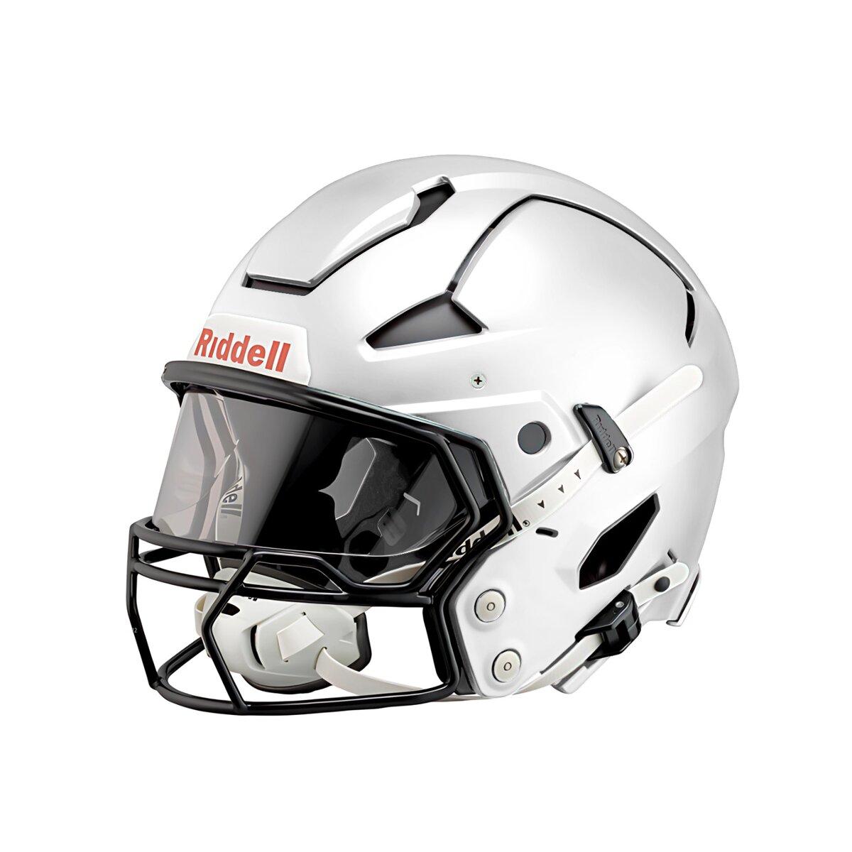 Riddell Axiom Varsity Football Helm 7 1/4 - weiß W-2B-SW-HP-S schwarz clear