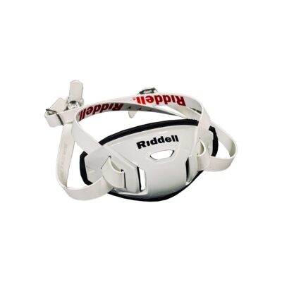 Riddell Hardcup, Riddell Kinnriemen, Chinstrap Buckels Mid/High Version 3 - weiß