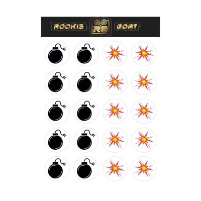 Rookie GOAT American Football Helmaufkleber, Helmsticker, Football Decal - 1St. Edition Boom