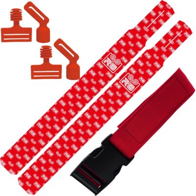 Rookie Goat Flagfootball Set, ein Gürtel mit zwei Flaggen - Logoflagge GOAT rot