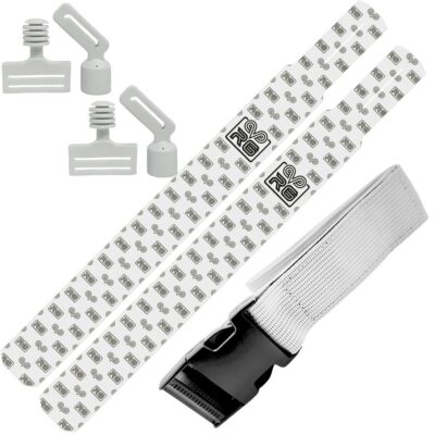 Rookie Goat Flagfootball Set, ein Gürtel mit zwei Flaggen - Logoflagge GOAT weiß