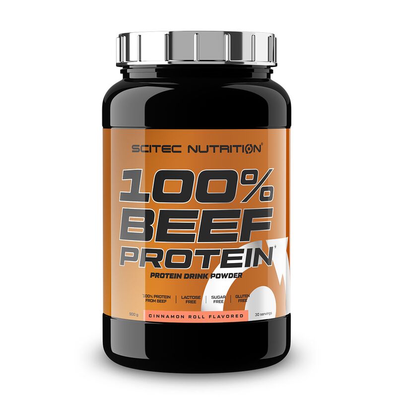 Scitec Nutrition 100% Beef Protein 900g Zimt-Schnecke