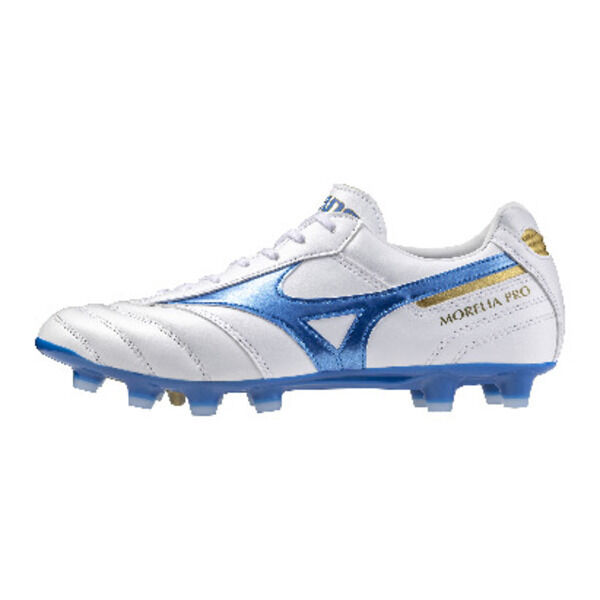 Mizuno Corporation Morelia Pro ( U ) FG Fussballschuhe weiß/blau 43
