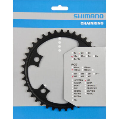 SHIMANO Kettenblatt 105 FC-5800 39 Zähne Schwarz