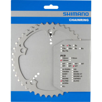 SHIMANO Kettenblatt ALFINE FC-S501 42 Zähne Silber