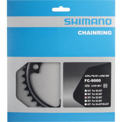 SHIMANO Kettenblatt DURA-ACE FC-9000 38 Zähne Schwarz
