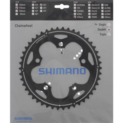 SHIMANO Kettenblatt FC-CX50 46 Zähne Schwarz