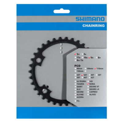 SHIMANO Kettenblatt FC-R3000 34 Zähne Schwarz