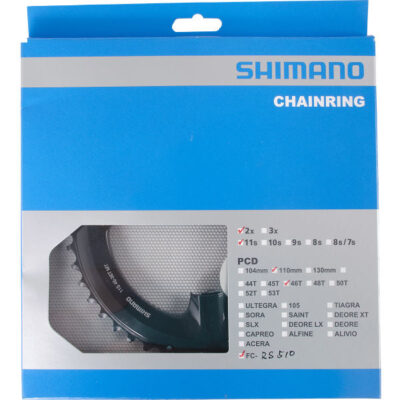 SHIMANO Kettenblatt FC-RS510 46 Zähne Schwarz