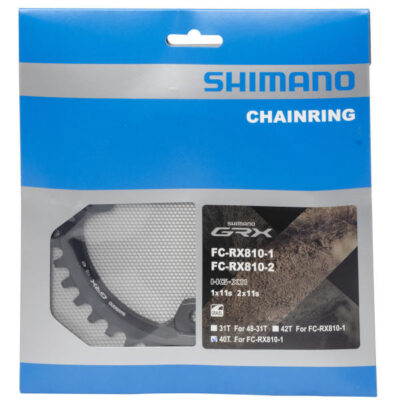 SHIMANO Kettenblatt GRX FC-RX810 40 Zähne Schwarz