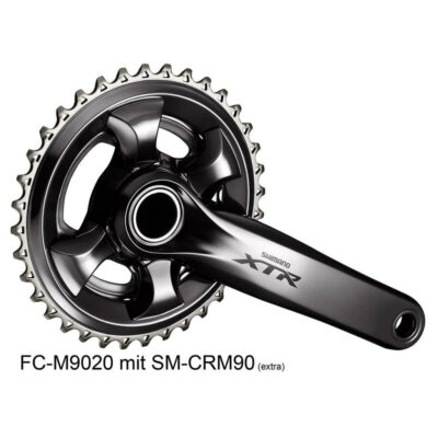 Shimano Kurbelgarnitur XTR 170 Std.Q O.Kbl