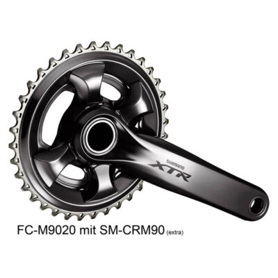 Shimano Kurbelgarnitur XTR 175 Std.Q. O.Kbl