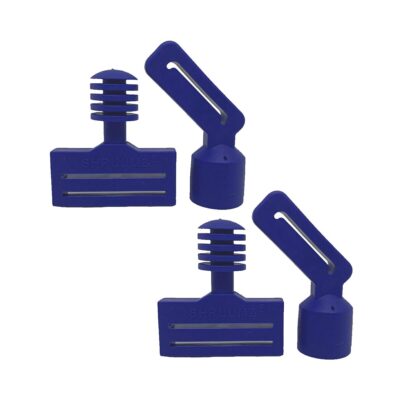 SHRUUMZ Connectors Set, 2x Flaggenhalter und 2x Gürtelhalter, Flagfootball - Blau
