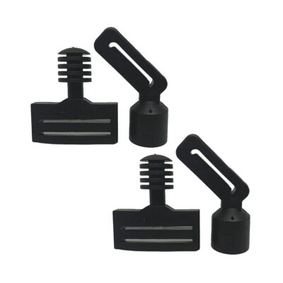 SHRUUMZ Connectors Set, 2x Flaggenhalter und 2x Gürtelhalter, Flagfootball - Schwarz