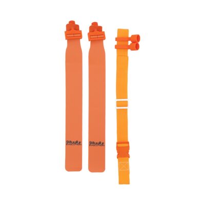 Shruumz Popflags, Flagfootball Set, Gürtel mit zwei Flaggen - Orange