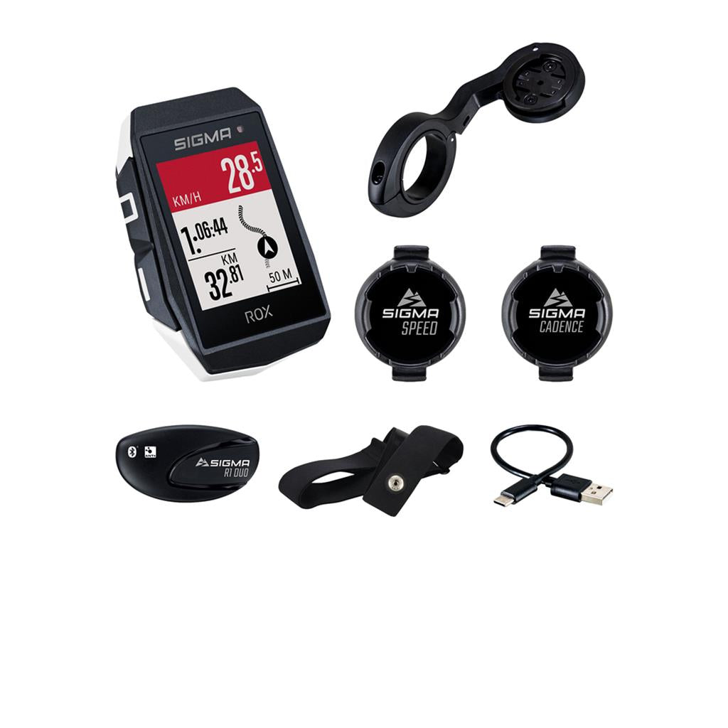 Sigma Tacho ROX 11.1 Evo weiß-schwarz Sensor Set