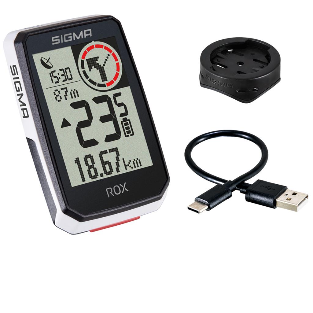 Sigma Tacho ROX 2.0 weiß Top Mount Set