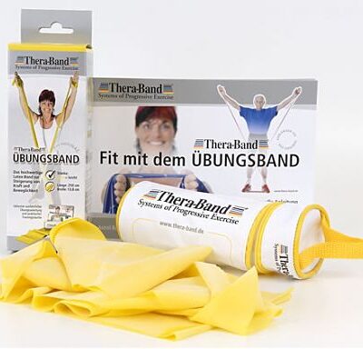 Thera-Band Übungsband im Beutel (2,5 m) Leicht/Gelb