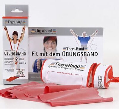 Thera-Band Übungsband im Beutel (2,5 m) Mittel/Rot